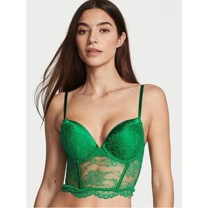 Victoria's Secret Green Lace Corset top